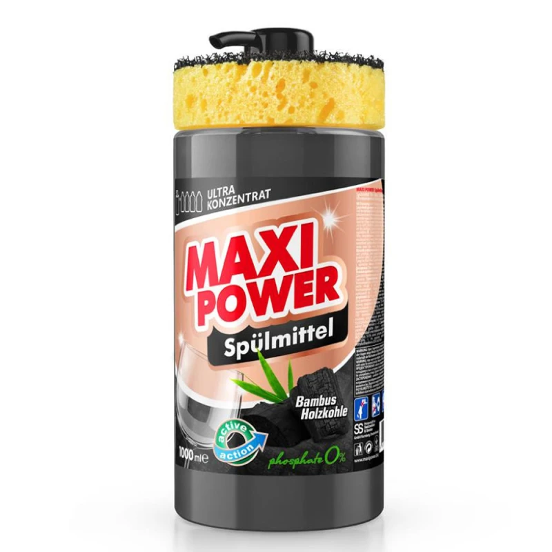 Detergent de vase Maxi Power Black Coal 1000ml