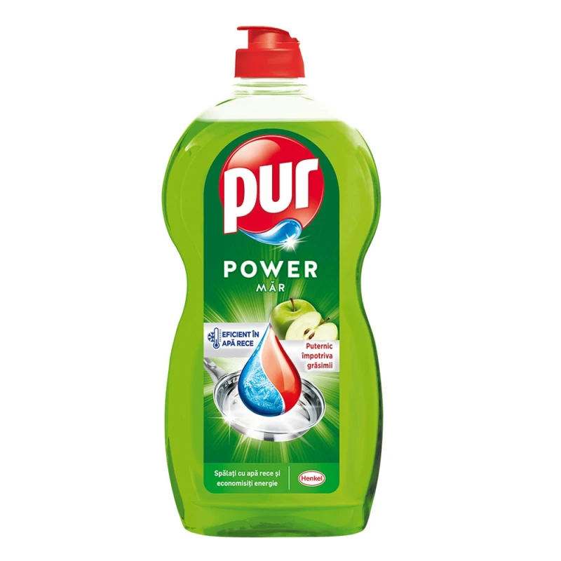 Detergent Lichid vase Pur Apple 1.2l