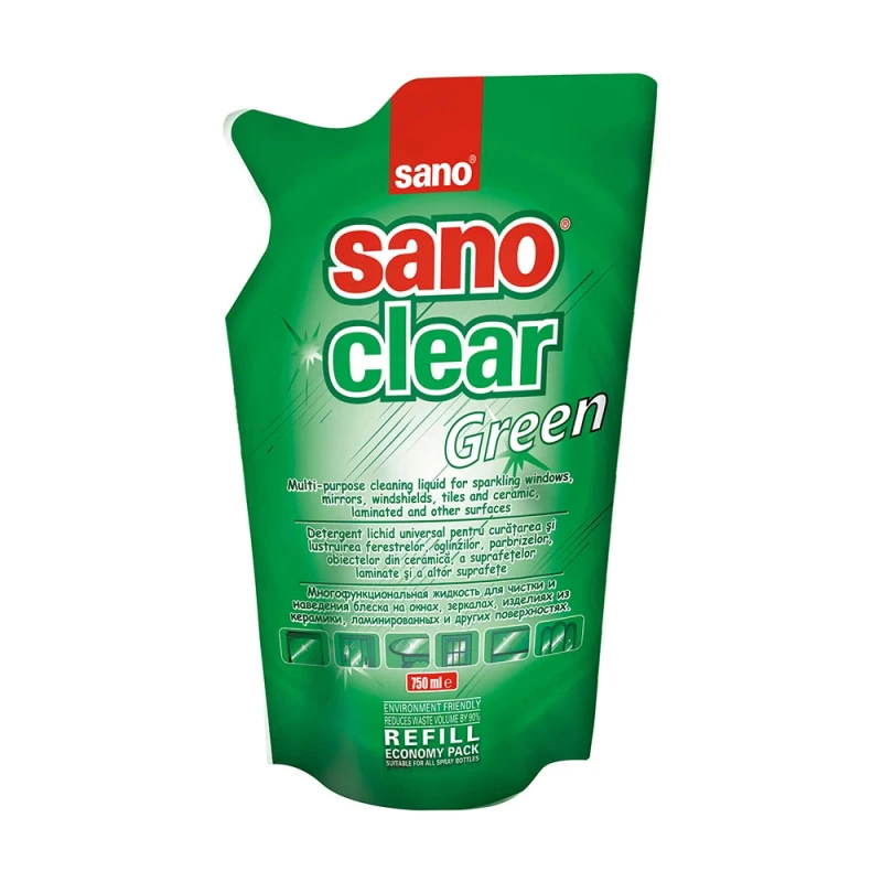 Detergent geamuri rezerva Sano Green 750ml