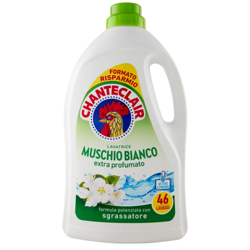 Detergent Lichid Chanteclair Muschi Bianco 46 de spalari 2070ml
