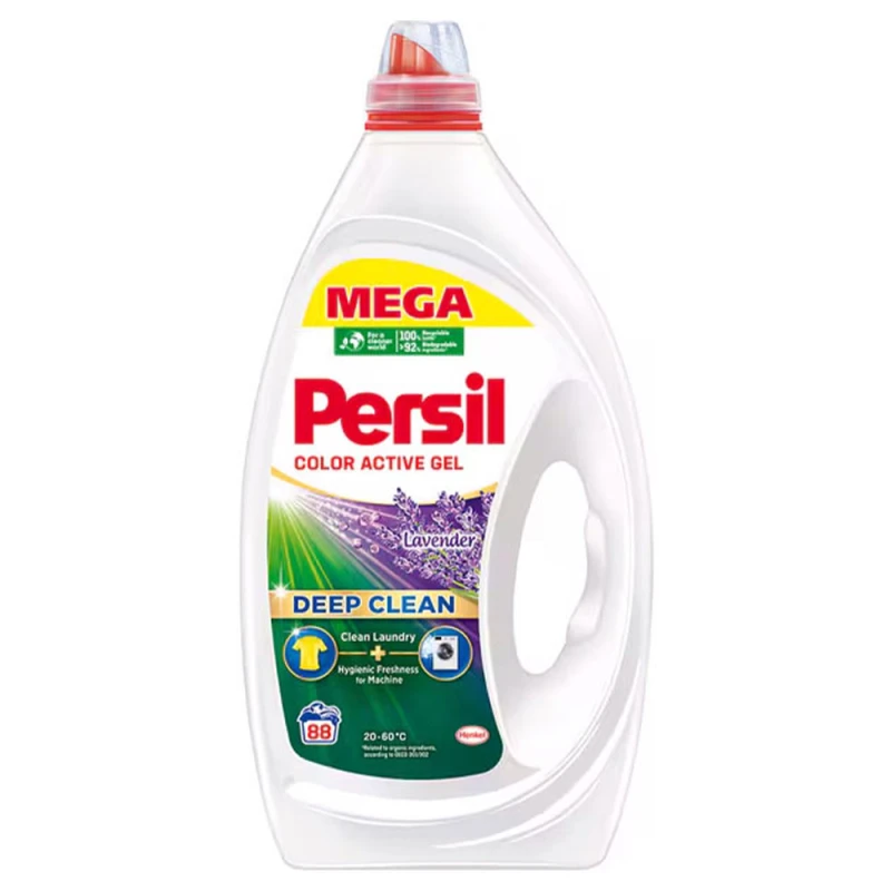 Detergent de Rufe Lichid Persil Active Gel Lavanda 88 de spalari 3.96L