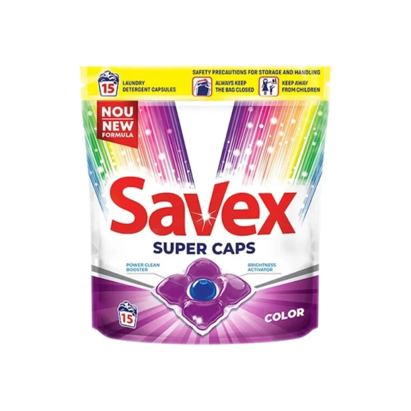 Detergent Capsule Savex Super Caps Color 15 buc