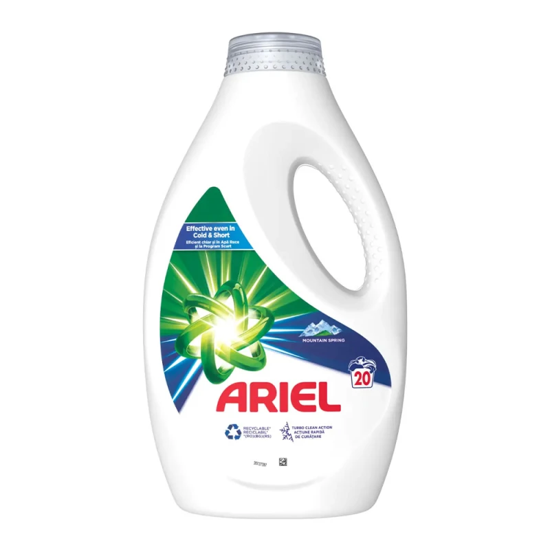 Detergent de Rufe Lichid Ariel Mountain Spring 20 de spalari 1000ml