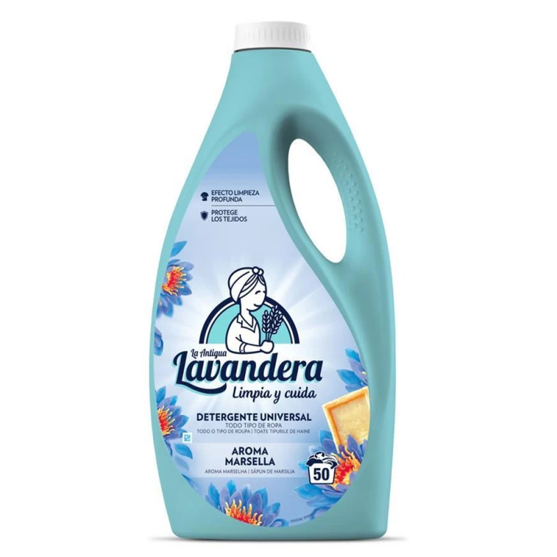 Detergent Lichid de rufe Lavandera Marsella 50 de spalari 2.5L
