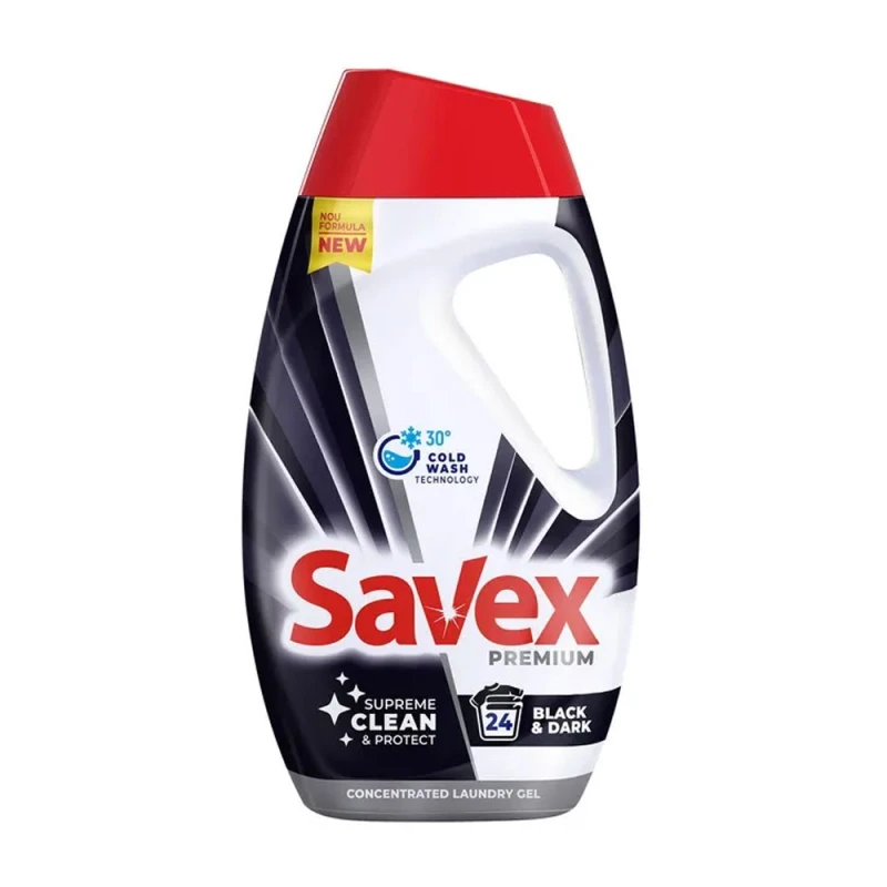 Detergent de rufe lichid Savex Black Dark 24 spalari 1.08L