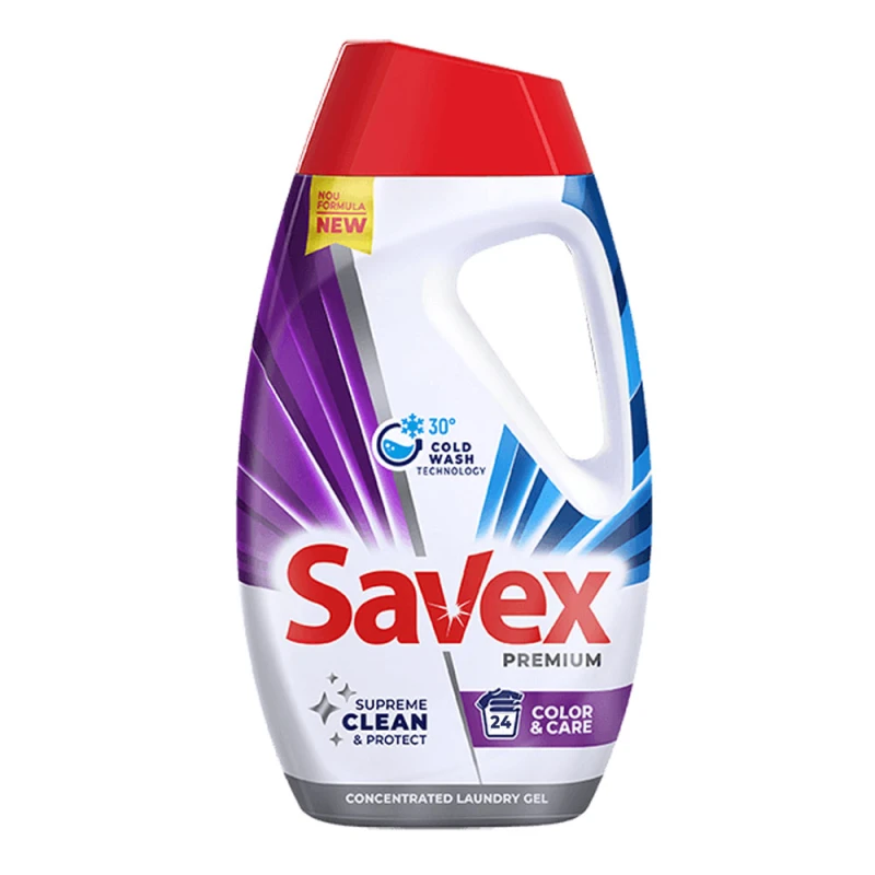 Detergent de rufe lichid Savex Color Care 24 spalari 1.08L