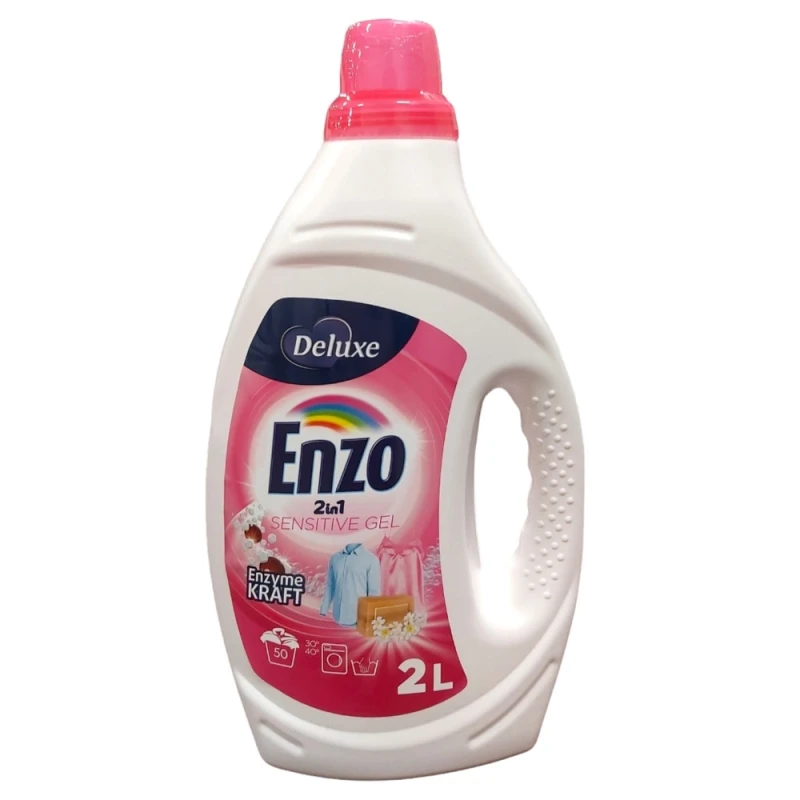 Detergent Gel Enzo 2in1 Sensitive 2000g 50 Spalari