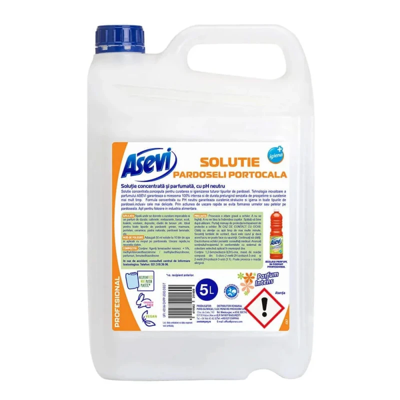 Solutie Pardoseli Asevi Portocala 5L