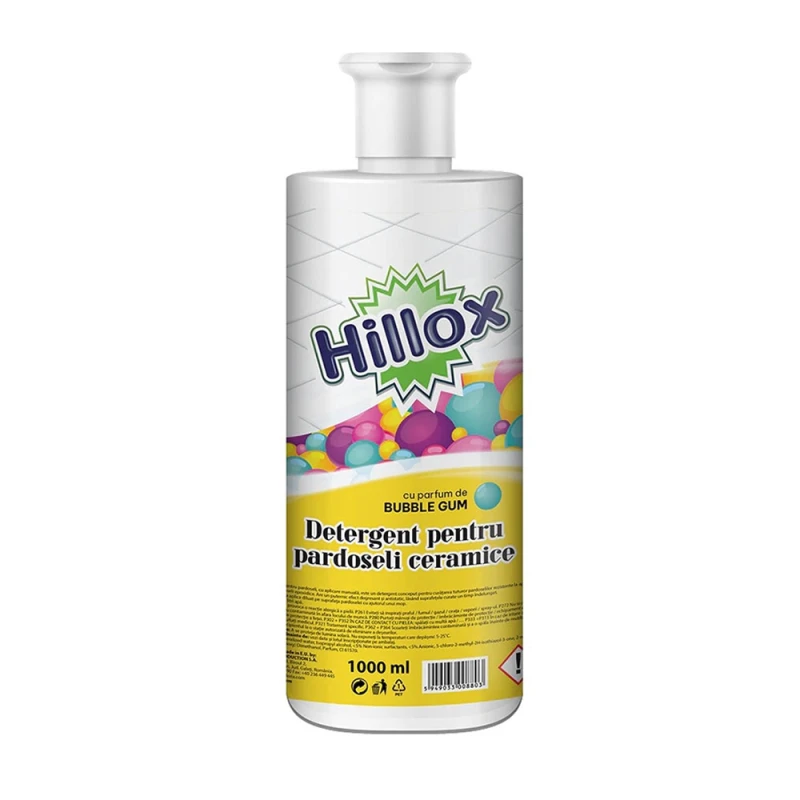 Detergent Pardoseli Hillox Bubble Gum Suprafațe Ceramice 1l