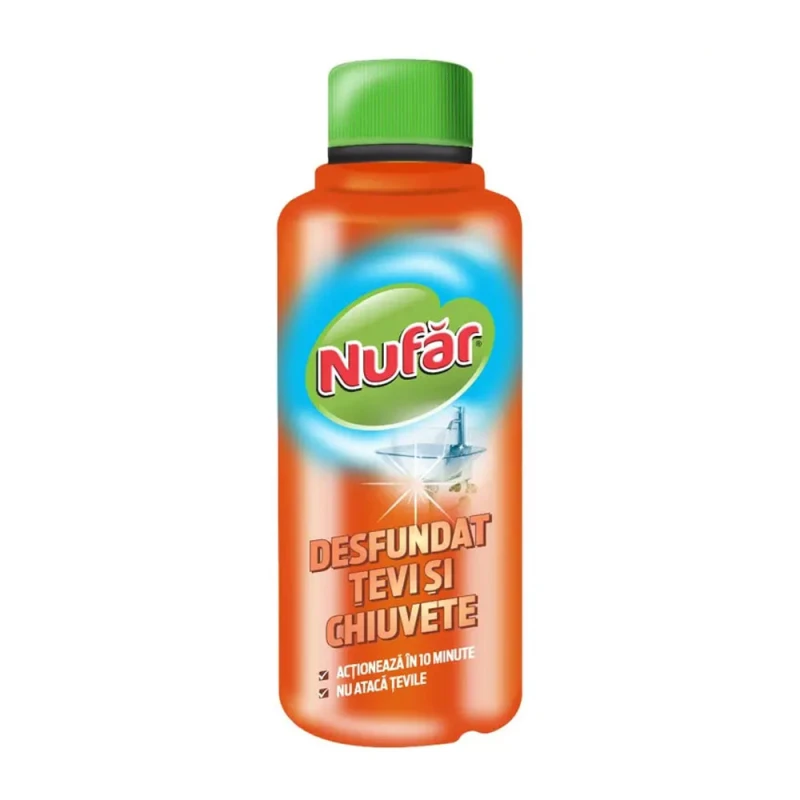 Solutie Desfundat Tevi Si Chiuvete Nufar Fara Clor 375ml