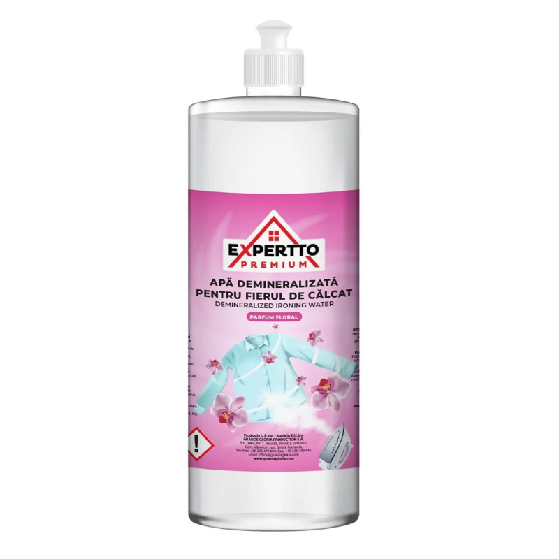 Apa Demineralizata Expertto Fier Calcat Floral 1L