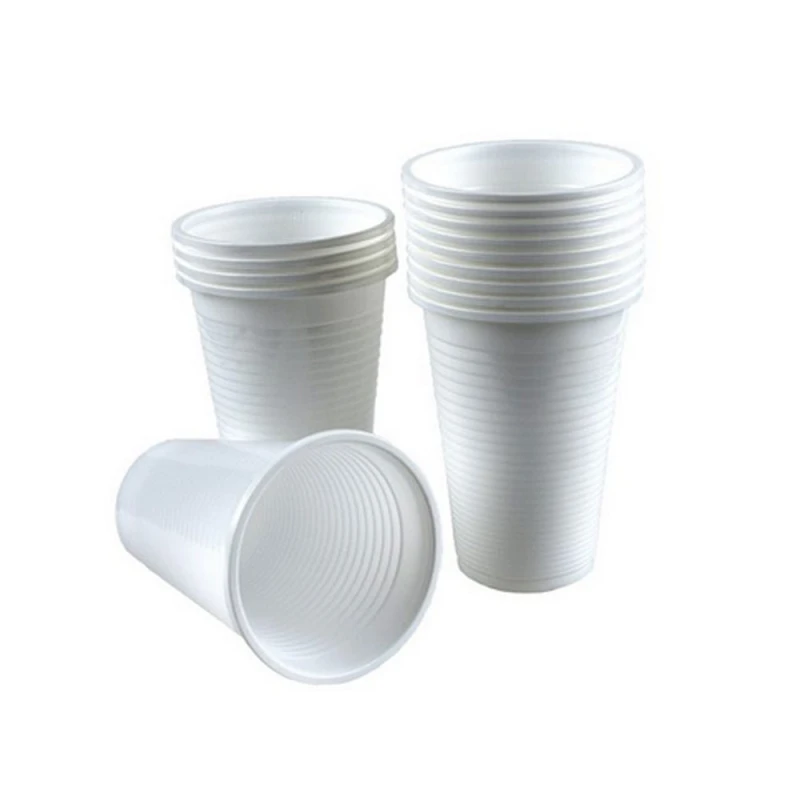 Pahar plastic de unica folosinta alb Safir 100ml 100buc/set