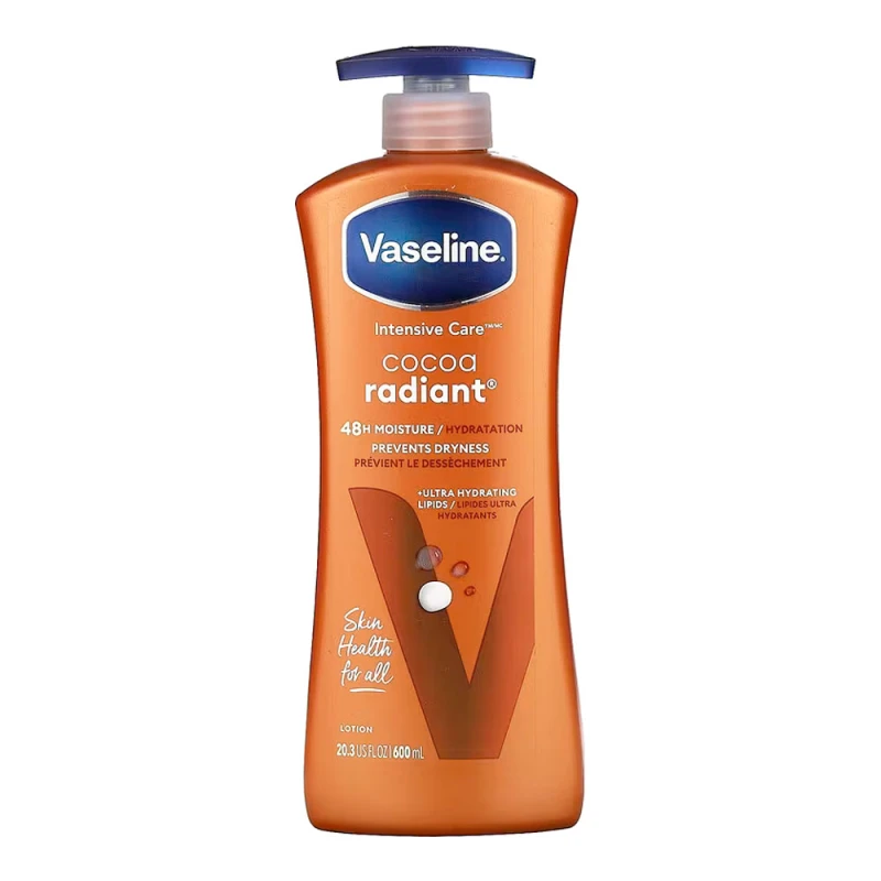 Lotiune Corp Cu Pompa Vaseline Cocoa Radiant 600ml