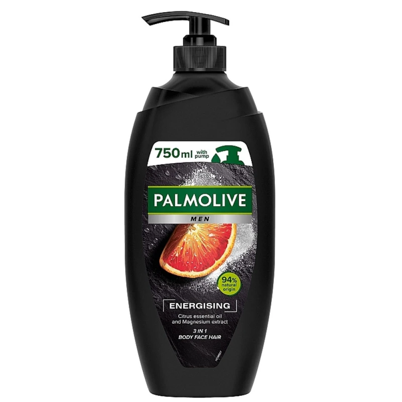 Gel Dus Pompa Palmolive Men Energising Citrus Oil Magnesium 750ml