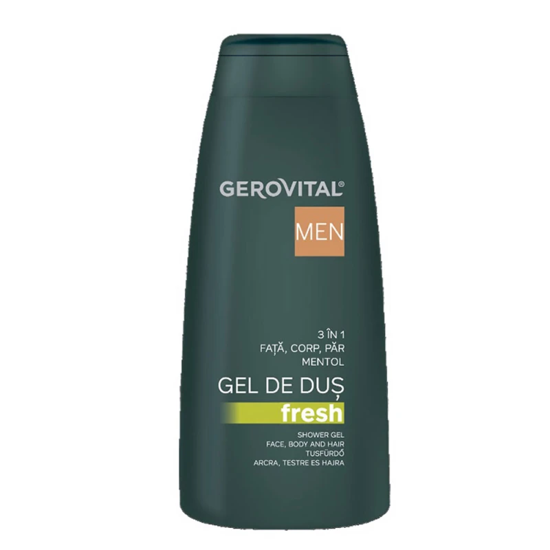 Gel Dus 3in1 Gerovital Men Fresh  400ml