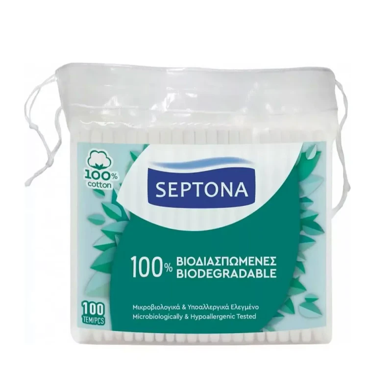 Betisoare Urechi Septona Punga Biodegradabile 100 Buc