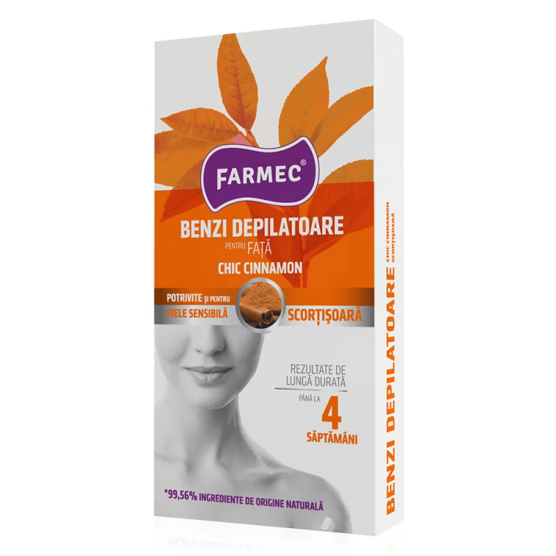 Benzi Depilatoare Fata Farmec 2serv Scortisoara 20buc