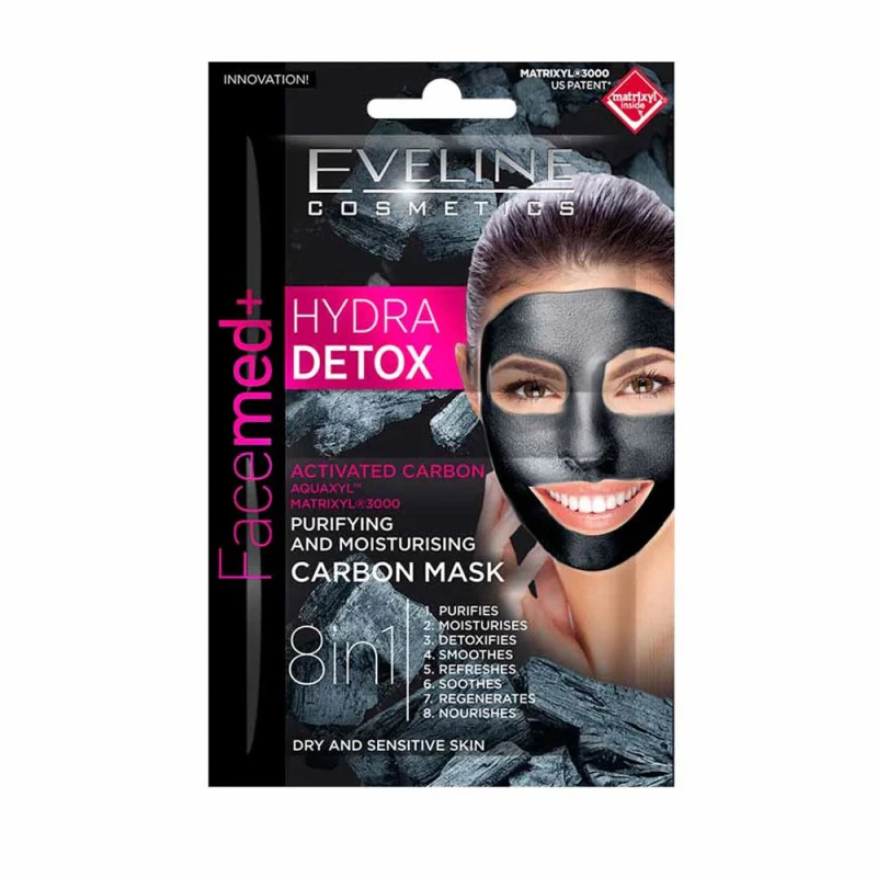 Masca fata Eveline Hydra Detox 2x5ml