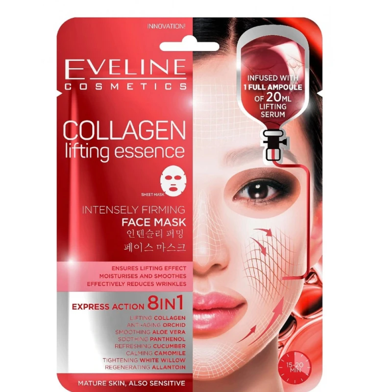 Masca fata Eveline 8in1 Collagen Lifting Essence