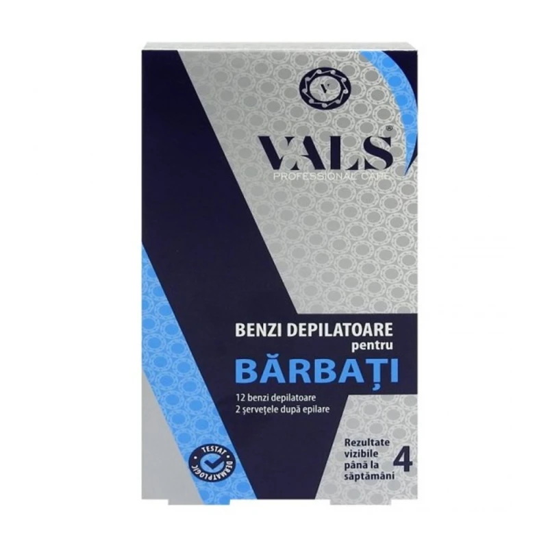 Benzi Ceara Depilatoare Corp, Vals, Men, 12buc