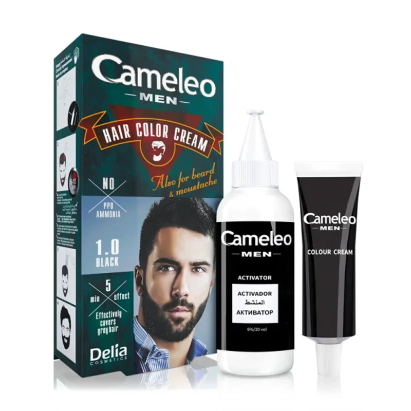 Vopsea Par Barba Mustata Perciuni Cameleo Men 1.0 Black