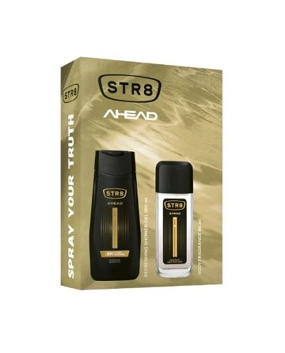 Set cadou Str8 Ahead 85 ml Spray + 250 ml gel de dus 