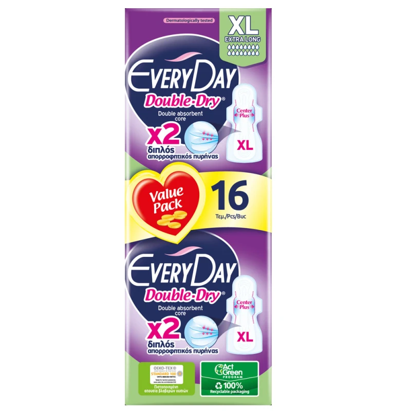 Absorbante Everyday Double Dry XL Extra Long 16 buc