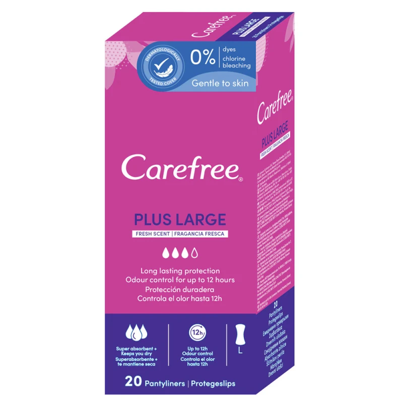 Absorbante Zilnice Carefree PlusLarge 20 buc