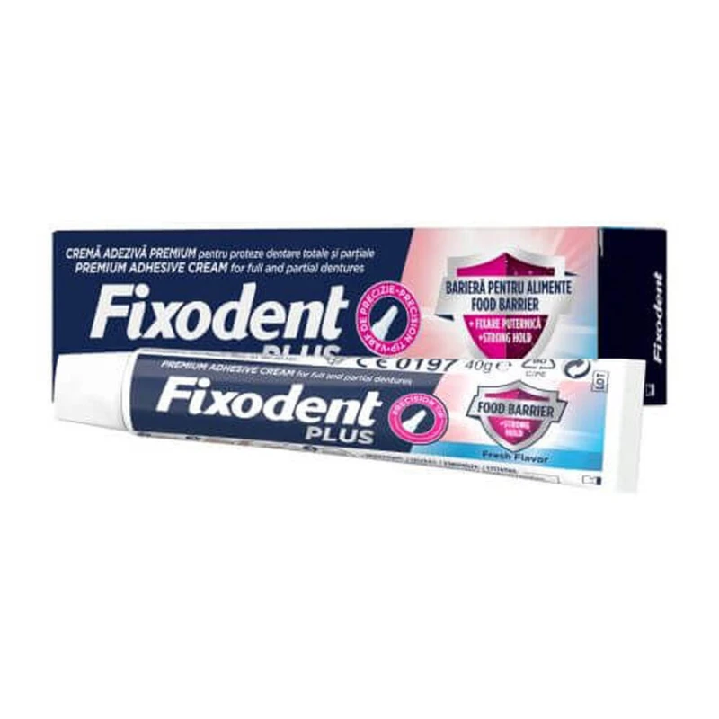 Crema Adeziva Proteza Fixodent Fresh Flavor Plus 40gr