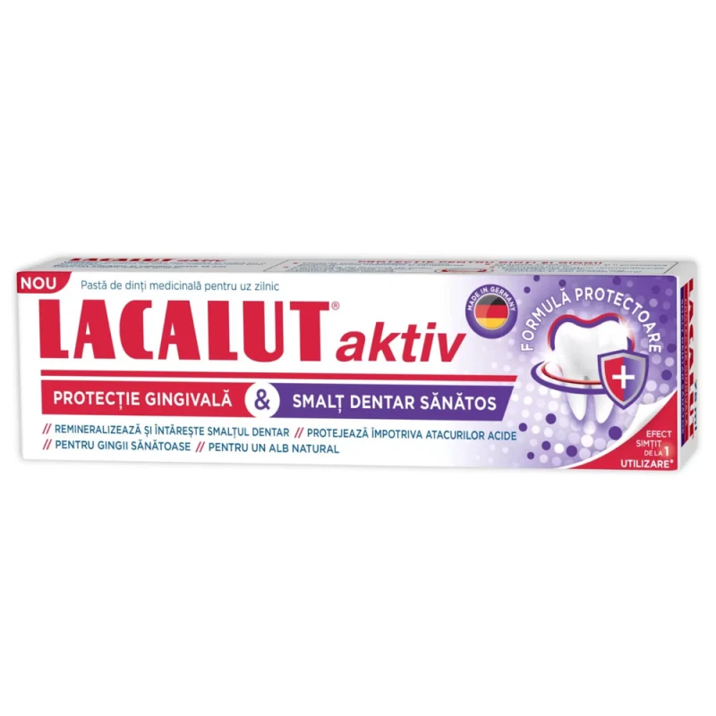 Pasta Dinti Lacalut Aktiv Protectie Gingivala Si Smalt Sanatos 75ml