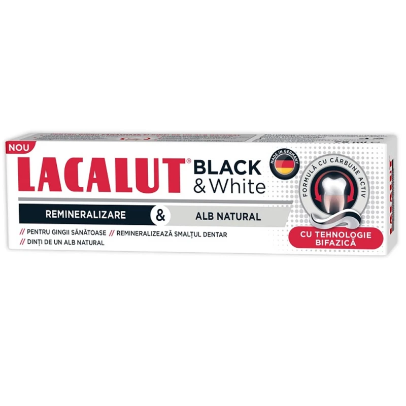 Pasta Dinti Lacalut Black White 75ml