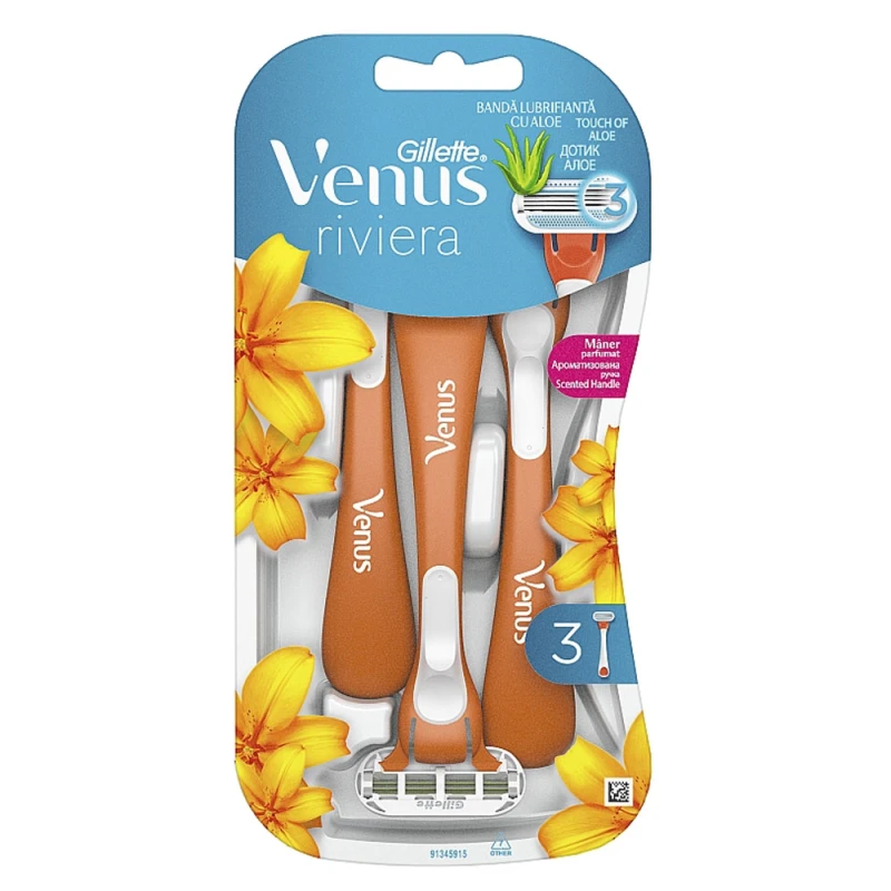 Aparat Ras Gillette Venus Riviera 3buc