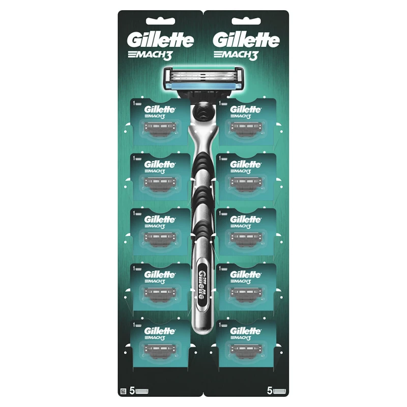Aparat Ras Gillette Mach3 Rezerve 10buc Set