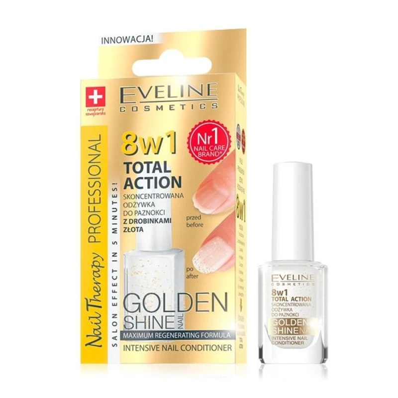 Nail Therapy Eveline 8in1 Gold