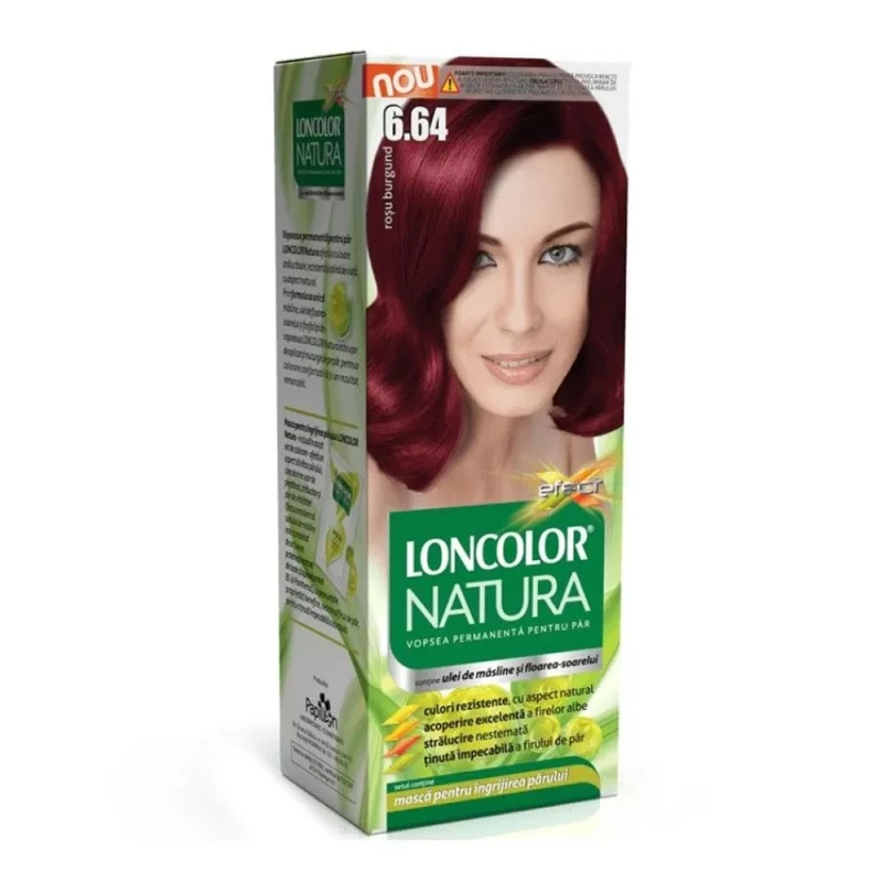 Vopsea De Par Loncolor Natura Rosu Burgund 6.64
