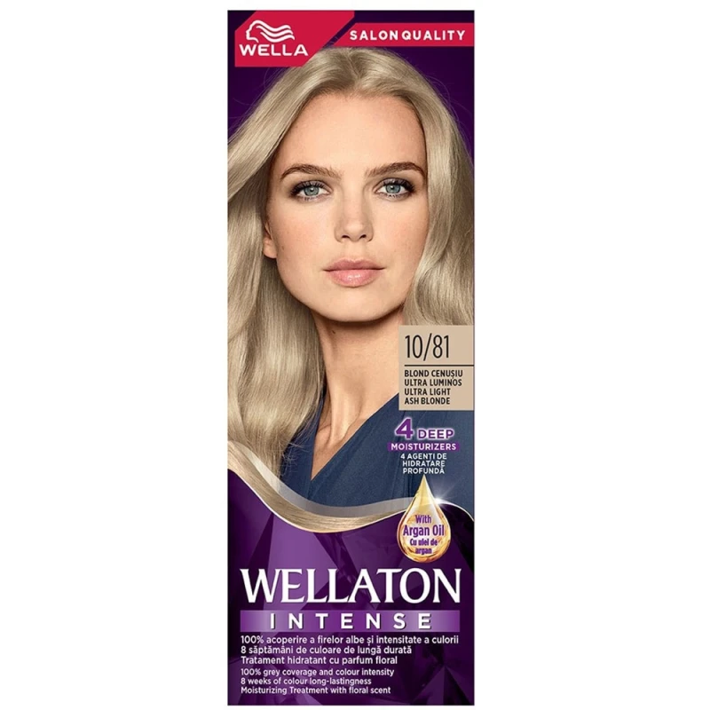 Vopsea Par Wella Wellaton 10 81 Blond Cenusiu Extra Luminos