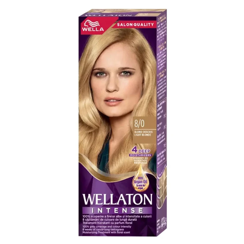 Vopsea Par Wella Wellaton 8 0 Light Blonde