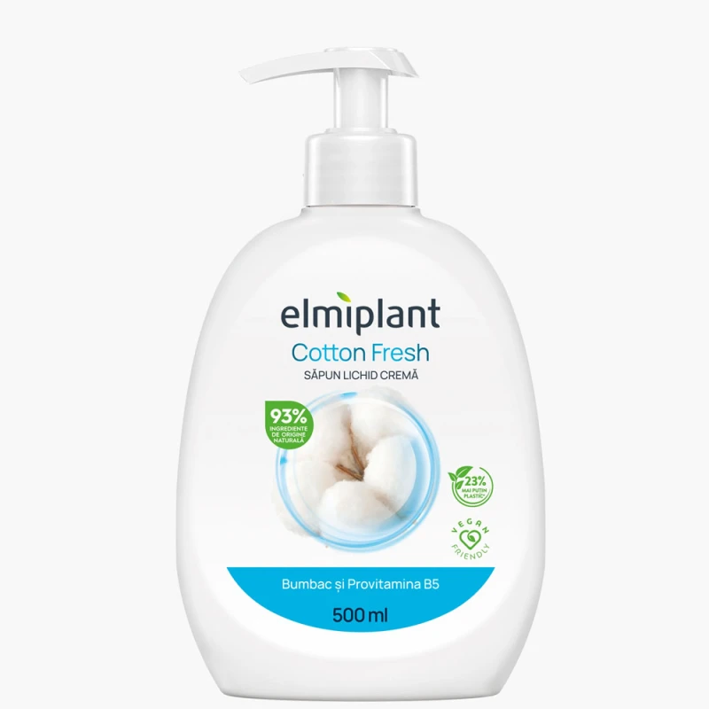 Sapun Lichid Elmiplant Bumbac Provitamina B5 500ml