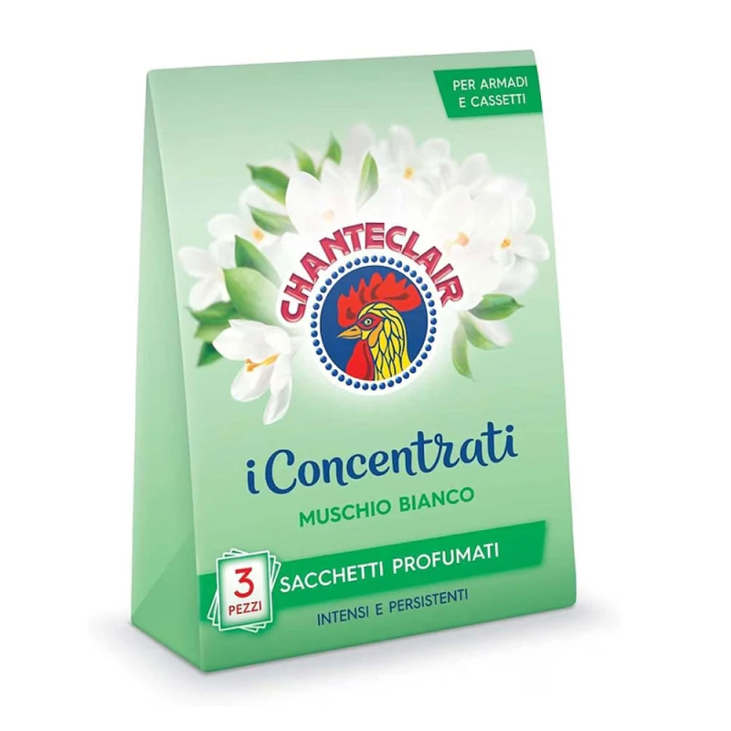 Odorizant dulap saculeti parfumati 12g Chanteclair Muschio Bianco 3buc/set