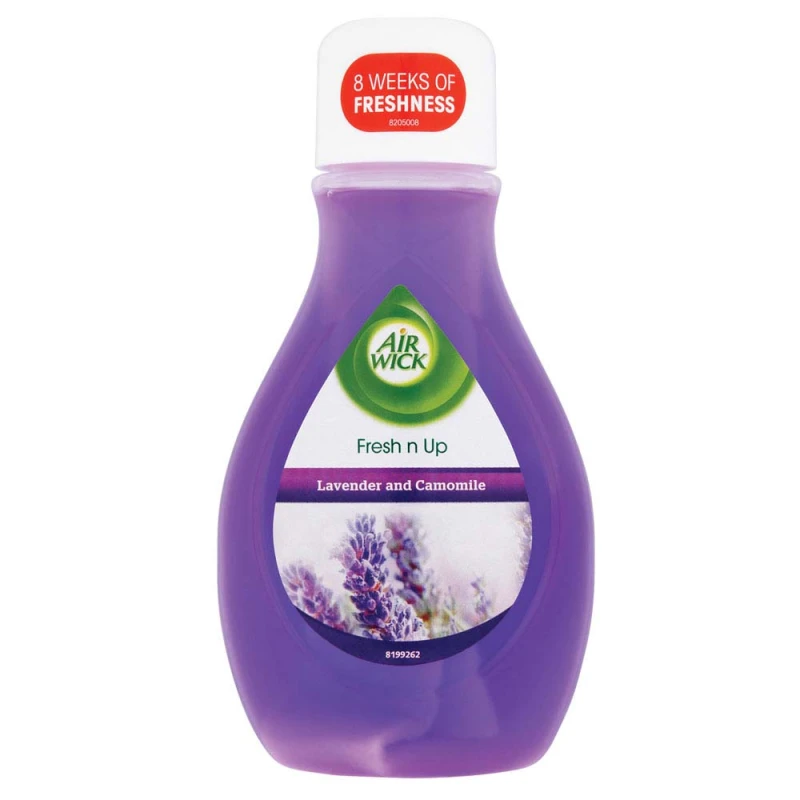 Odorizant Lichid Air Wick Fresh N Up Lavender Camomile 375ml