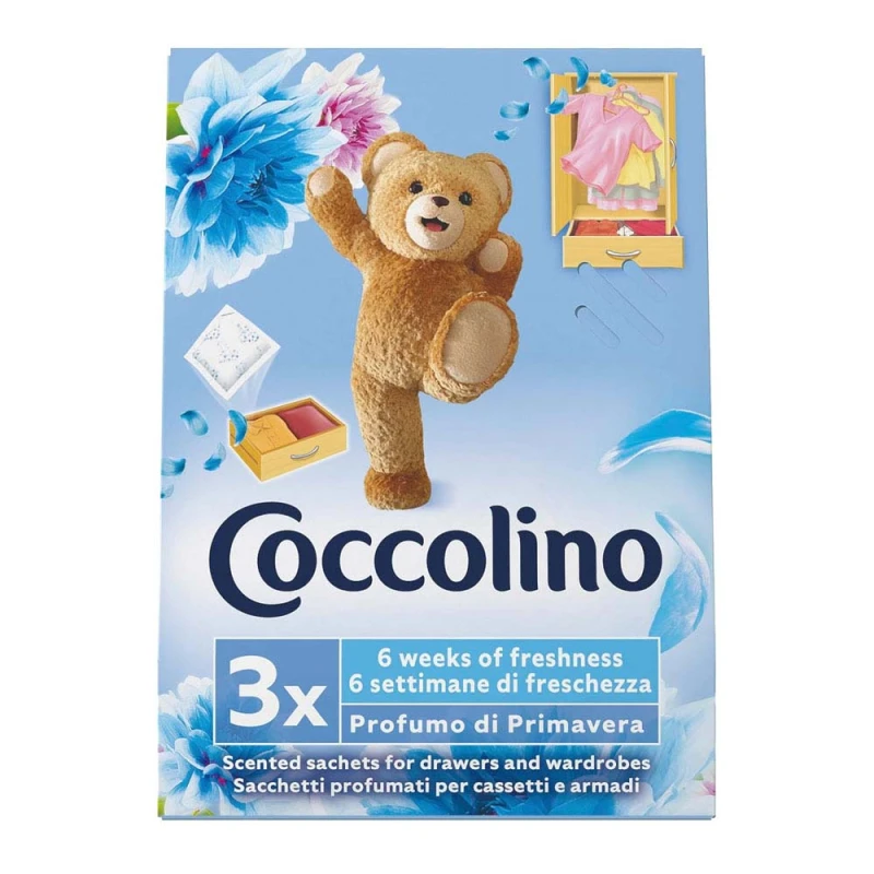 Odorizant Dulap haine Coccolino Primavera 3buc