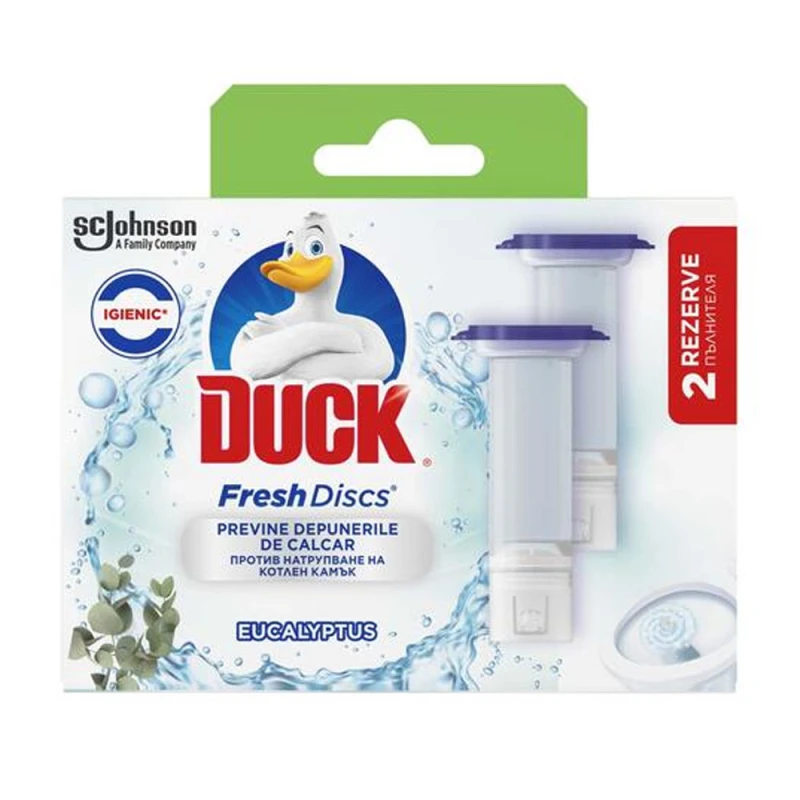 Discs Fresh Twin Active Eucalyptus Duck Rezerva 2x36ml