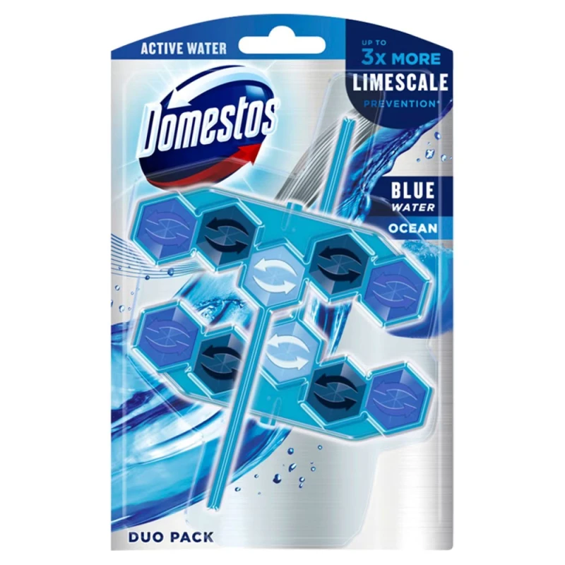 Odorizant WC Bile Domestos Blue Water 2x53g