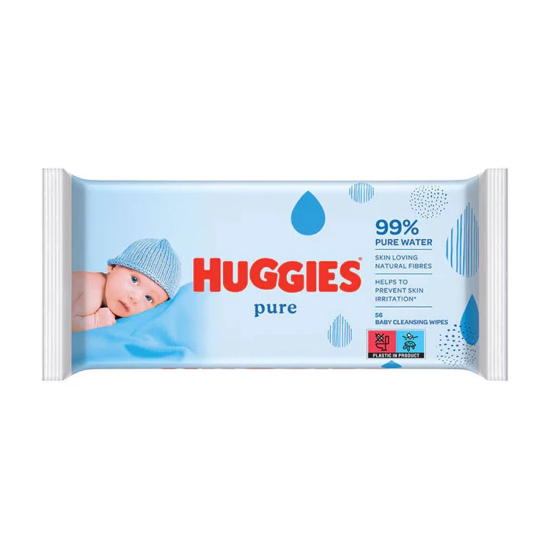 Servetele umede Huggies Pure 56buc