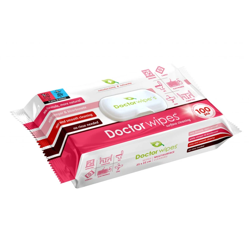 Servetele umede Multisuprafete Doctor Wipe's 100buc