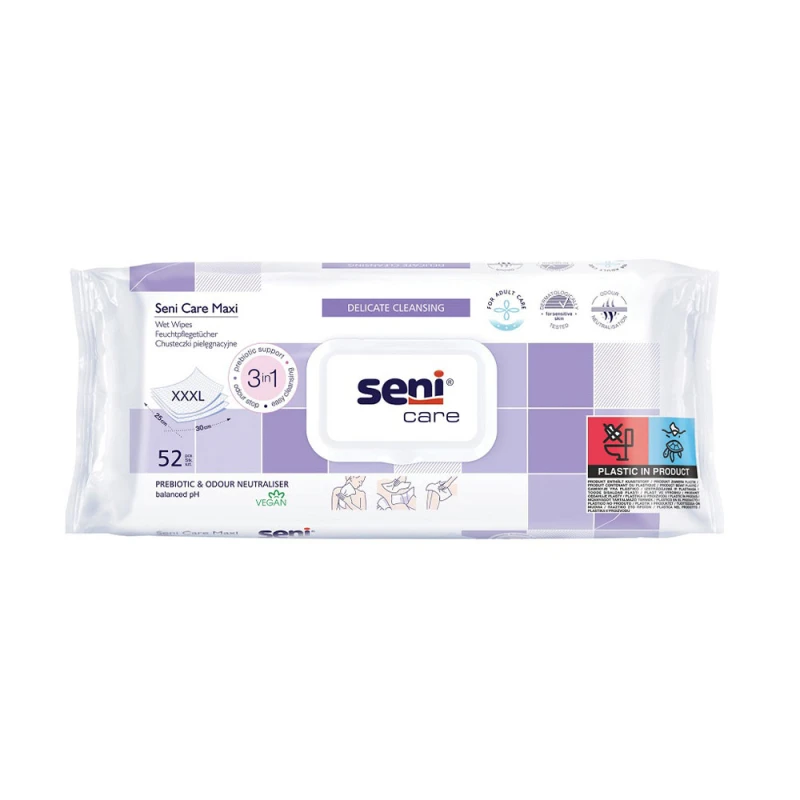 Servetele umede Seni Maxi Delicate Cleansing Care 52buc