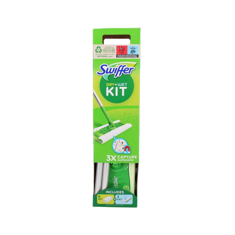 Kit Mop Swiffer Rezerva Umeda 3 buc si Rezerva Uscata 8 buc