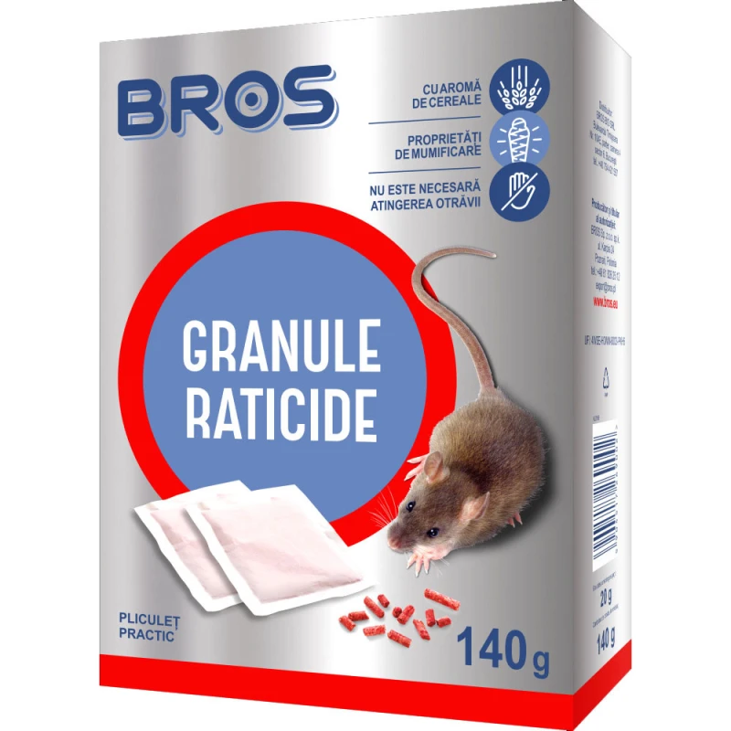 Granule Raticid Bros 140gr