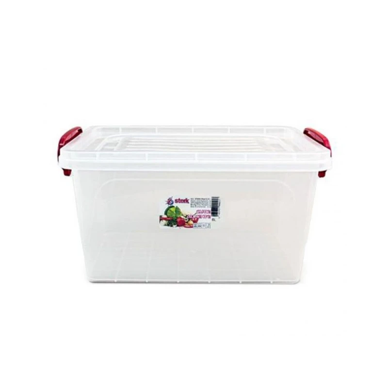 Cutie plastic alimente Sterk cu capac si manere 8L