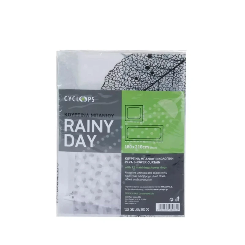 Perdea din plastic pentru baie/dus Cyclops 180x200cm